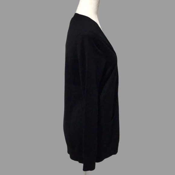 NWT Grace Elements Boyfriend Cardigan, Black, Size Medium - Picture 3 of 8